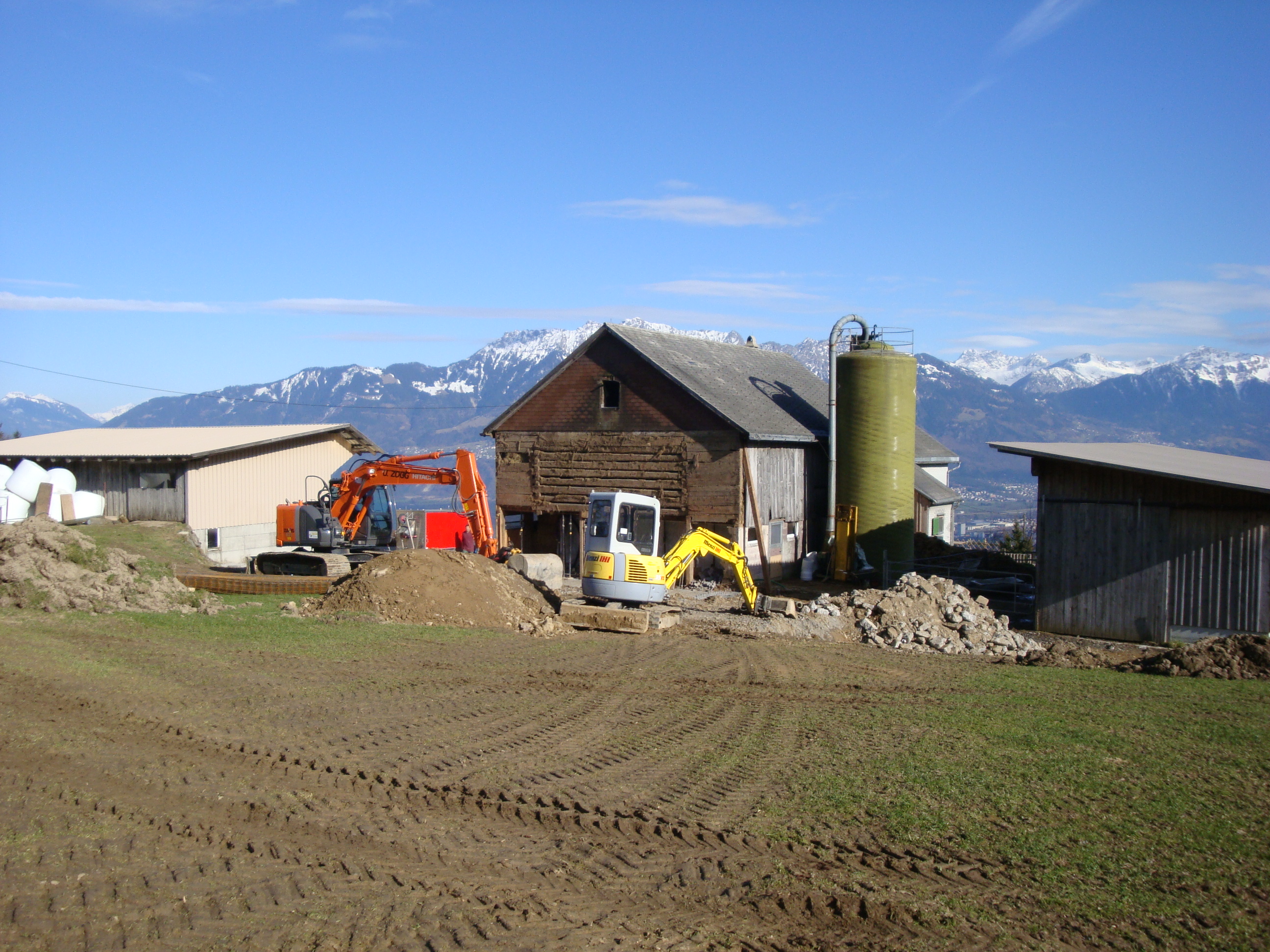 Aushub Stall, Rotenberg, Gamserberg